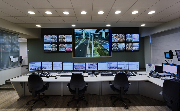 מנהרות הכרמל - חדר בקרה