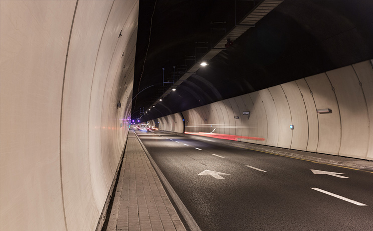 מנהרות הכרמל - נסיעה בתוך המנהרה